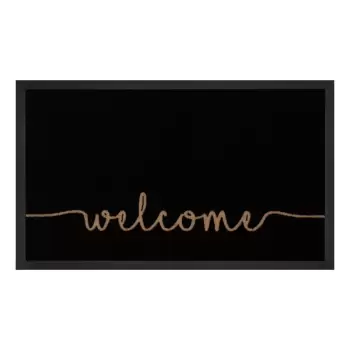 Covoras intrare Hanse Home Cozy Welcome 45 x 75 cm, negru imagine