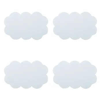 Covorase antiderapante pentru copii pentru cada 4 buc. 9x14,5 cm Nuages - MSV imagine