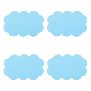 Covorase antiderapante pentru copii pentru cada 4 buc. 9x14,5 cm Nuages - MSV imagine