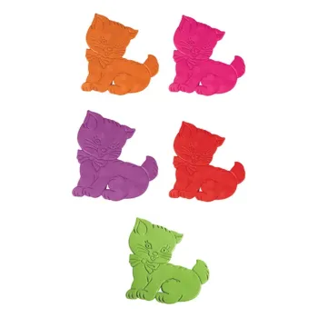 Covorase antiderapante pentru copii pentru cada 5 buc. 11x12,5 cm Chatons - MSV imagine