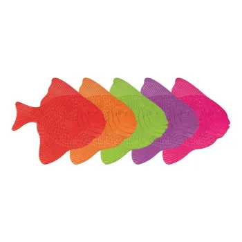 Covorase antiderapante pentru copii pentru cada 5 buc. 16x16,5 cm Poissons - MSV imagine