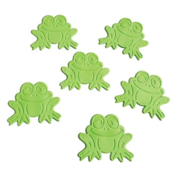 Covorase antiderapante pentru copii pentru cada 6 buc. 9x8 cm Grenouilles - Spirella imagine