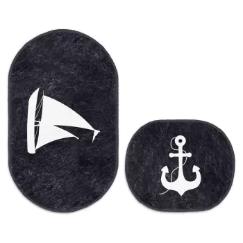 Covorase de baie albastre in set de 2 buc. 100x60 cm - Minimalist Home World imagine