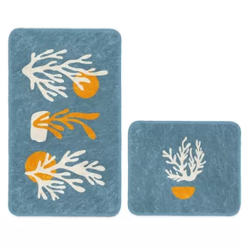 Covorase de baie albastre in set de 2 buc. 100x60 cm - Minimalist Home World imagine