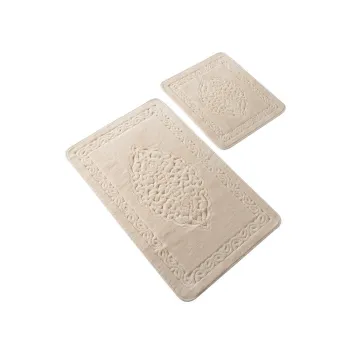 Covorase de baie bej 2 buc. 100x60 cm Elite - Foutastic imagine