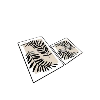 Covorase de baie bej 2 buc. 60x100 cm Casting - Foutastic imagine