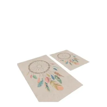 Covorase de baie bej 2 buc. 60x100 cm - Mila Home imagine