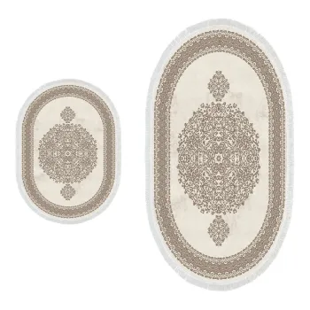 Covorase de baie bej 2 buc. - Foutastic imagine