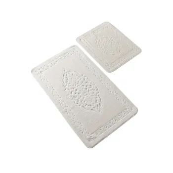 Covorase de baie crem 2 buc. 100x60 cm - Foutastic imagine