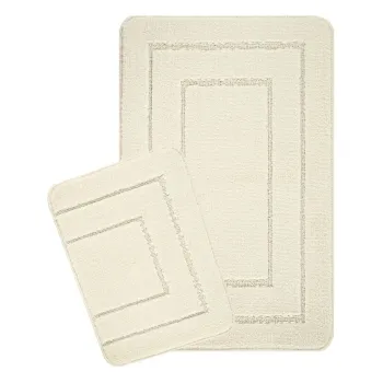 Covorase de baie crem 2 buc. 50x80 cm Cerceve - Foutastic imagine