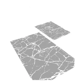 Covorase de baie gri 2 buc. 60x100 cm Cracks - Mila Home imagine