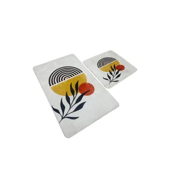 Covorase de baie gri-deschis 2 buc. 60x100 cm Le Soleil - Foutastic imagine