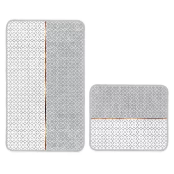 Covorase de baie gri in set de 2 buc. 100x60 cm - Minimalist Home World imagine