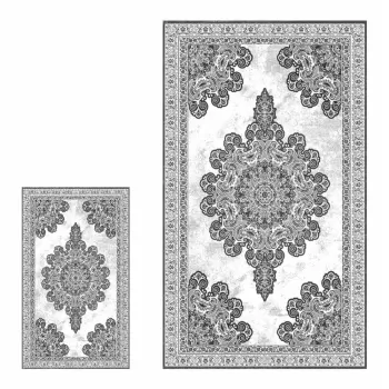 Covorase de baie gri in set de 2 buc. 100x60 cm - Minimalist Home World imagine