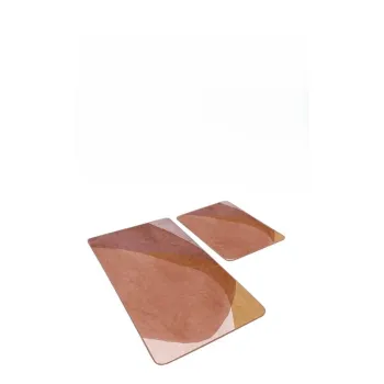 Covorase de baie maro 2 buc. din catifea 60x100 cm - Mila Home imagine