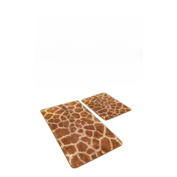 Covorase de baie maro 2 buc. din catifea 60x100 cm - Mila Home imagine