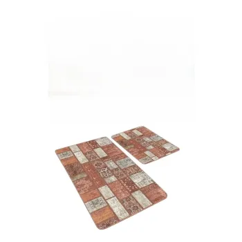 Covorase de baie maro 2 buc. din catifea 60x100 cm - Mila Home imagine