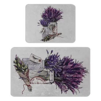 Covorase de baie mov/gri-deschis 2 buc. 60x100 cm Purpura - Foutastic imagine