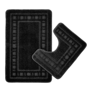 Covorase de baie negre pentru WC 2 buc. 50x80 cm Armoni - Catherine Lansfield imagine