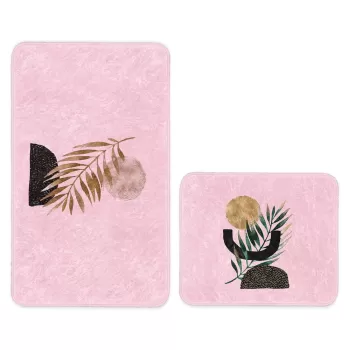 Covorase de baie roz in set de 2 buc. 100x60 cm - Minimalist Home World imagine