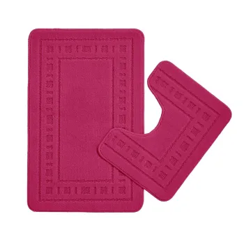 Covorase de baie roz-inchis pentru WC 2 buc. 50x80 cm Armoni - Catherine Lansfield imagine