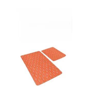 Covorase de baie teracota 2 buc. din catifea 60x100 cm - Mila Home imagine