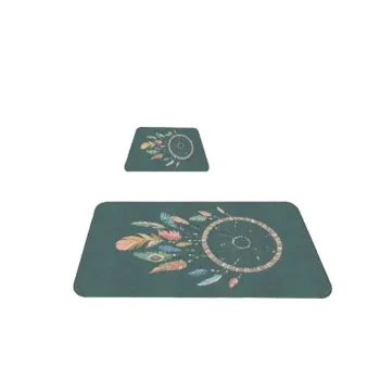 Covorase de baie verde 2 buc. 60x100 cm - Mila Home imagine