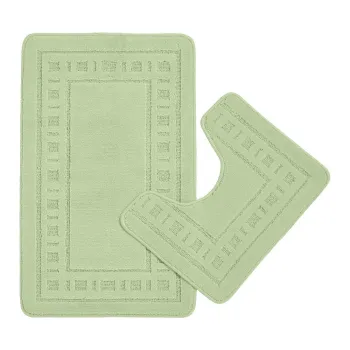 Covorase de baie verde-deschis pentru WC 2 buc. 50x80 cm Armoni - Catherine Lansfield imagine