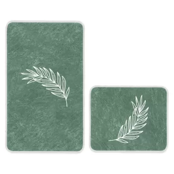Covorase de baie verzi in set de 2 buc. 100x60 cm - Minimalist Home World imagine