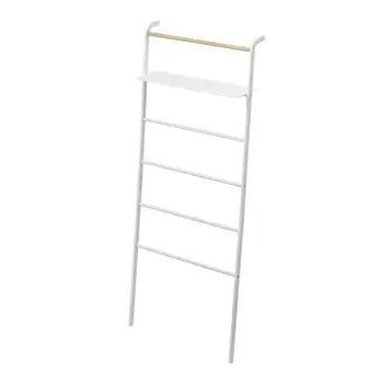 Cuier cu raft YAMAZAKI Tower Ladder, alb imagine