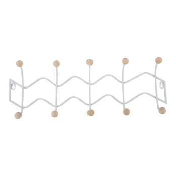 Cuier de perete alb din metal 61 cm Zig Zag - PT LIVING imagine