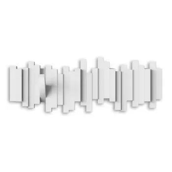 Cuier de perete alb din plastic Sticks - Umbra imagine