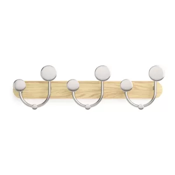 Cuier de perete alb/in culoare naturala din aluminiu Melody - Umbra imagine