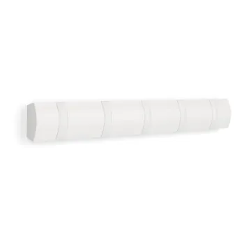 Cuier de perete alb mat din lemn de pin 51 cm Flip - Umbra imagine