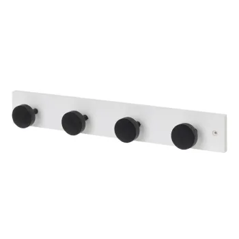 Cuier de perete alb-negru din lemn de pin 40 cm Anillos - Casa Seleccion imagine