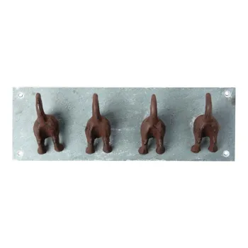 Cuier de perete albastru din metal Dogs - Esschert Design imagine