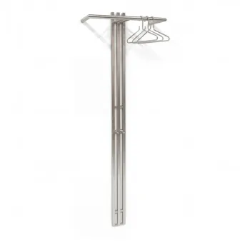 Cuier de perete argintiu din otel 65 cm Senza - Spinder Design imagine