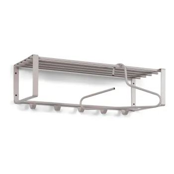 Cuier de perete gri-bej cu raft din metal Rex - Spinder Design imagine