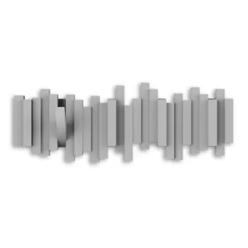 Cuier de perete gri din plastic Sticks - Umbra imagine