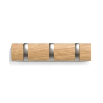 Cuier de perete in culoare naturala din lemn de plop Flip - Umbra imagine