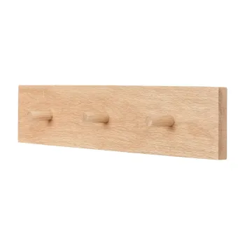 Cuier de perete in culoare naturala din lemn de stejar Folk - Hubsch imagine