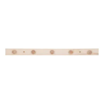 Cuier de perete in culoare naturala din lemn masiv de plop Abano - House Nordic imagine