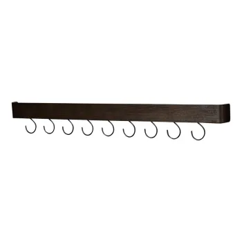 Cuier de perete in culoare naturala inchisa cu raft cu aspect de lemn de frasin 120 cm Protopia - DAN-FORM Denmark imagine