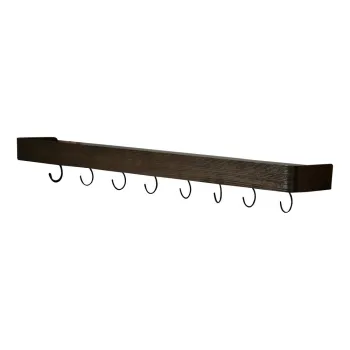 Cuier de perete in culoare naturala inchisa cu raft cu aspect de lemn de frasin 120 cm Protopia - DAN-FORM Denmark imagine