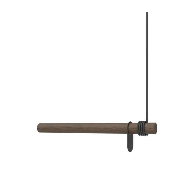 Cuier de perete maro din lemn de stejar 50 cm Swing - LIND DNA imagine