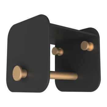 Cuier de perete negru cu raft din metal Hang in There - UMAGE imagine