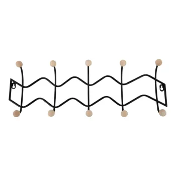 Cuier de perete negru din metal 61 cm Zig Zag - PT LIVING imagine