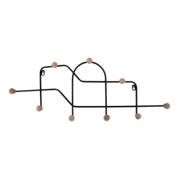 Cuier de perete negru din metal 71 cm Maze - PT LIVING imagine