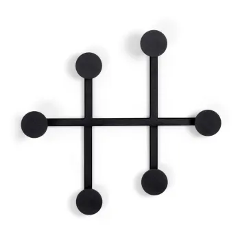 Cuier de perete negru din metal Bottoni - Spinder Design imagine