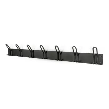 Cuier de perete negru din otel 100 cm Miles - Spinder Design imagine